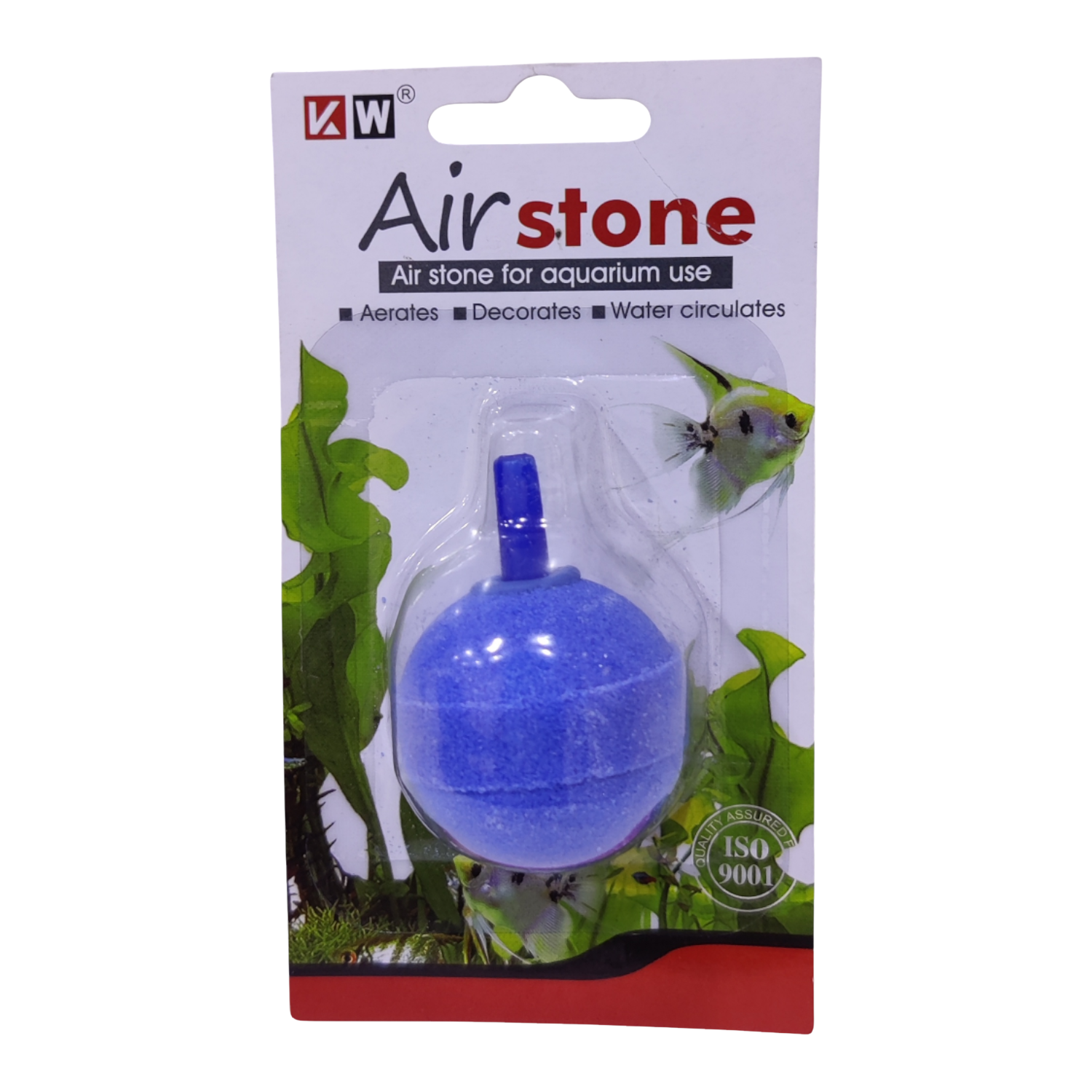 KW Zone Aquadine Airstone Round-2.2cm / 1.5" -Blister Card[Size - 1.5Inch]