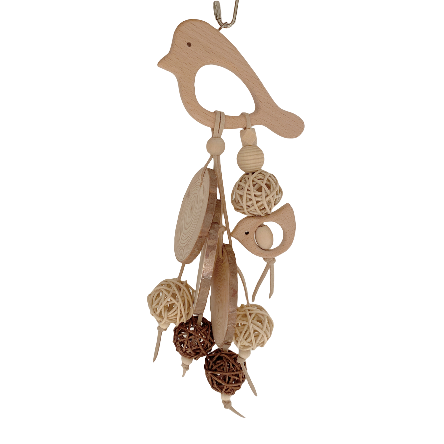 Vanpet Fish With Circle Natural Bird Toy26x12cm-BTLB01197