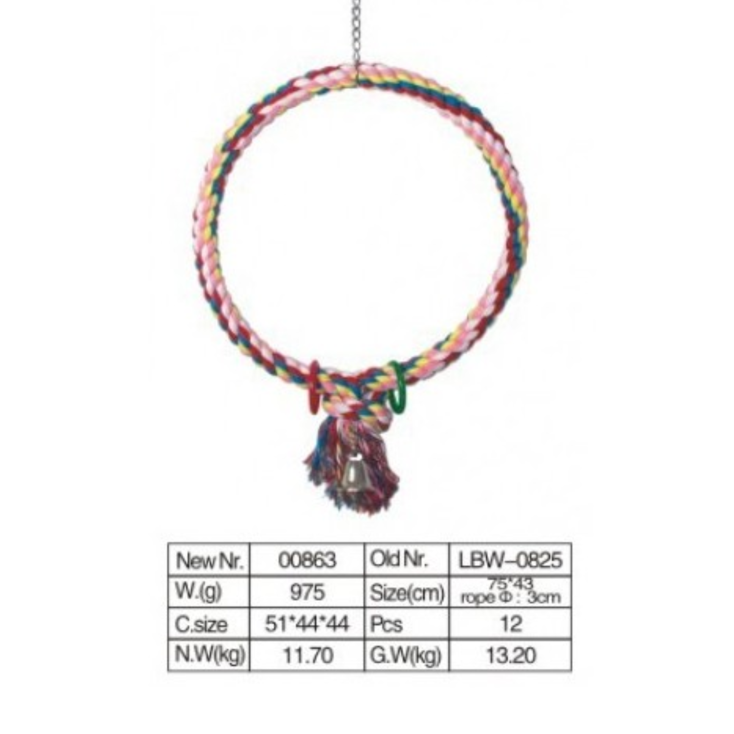 VanPet Bird Toy Natural And Clean