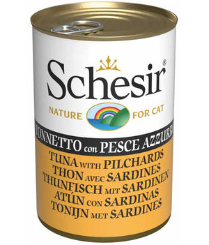 Schesir Cat Can-Wet Food Tuna with Pilchards- 140g (offer)