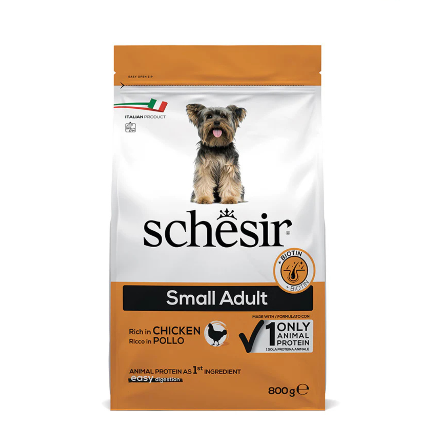 Schesir Dog Dry Food Maintenance Chicken-Small 800g[Weight - 800g]