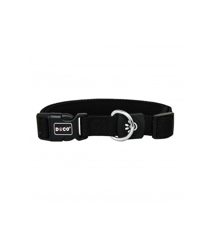 Doco Puffy Mesh Collar (DCA102)[Color - Black, Size - S]
