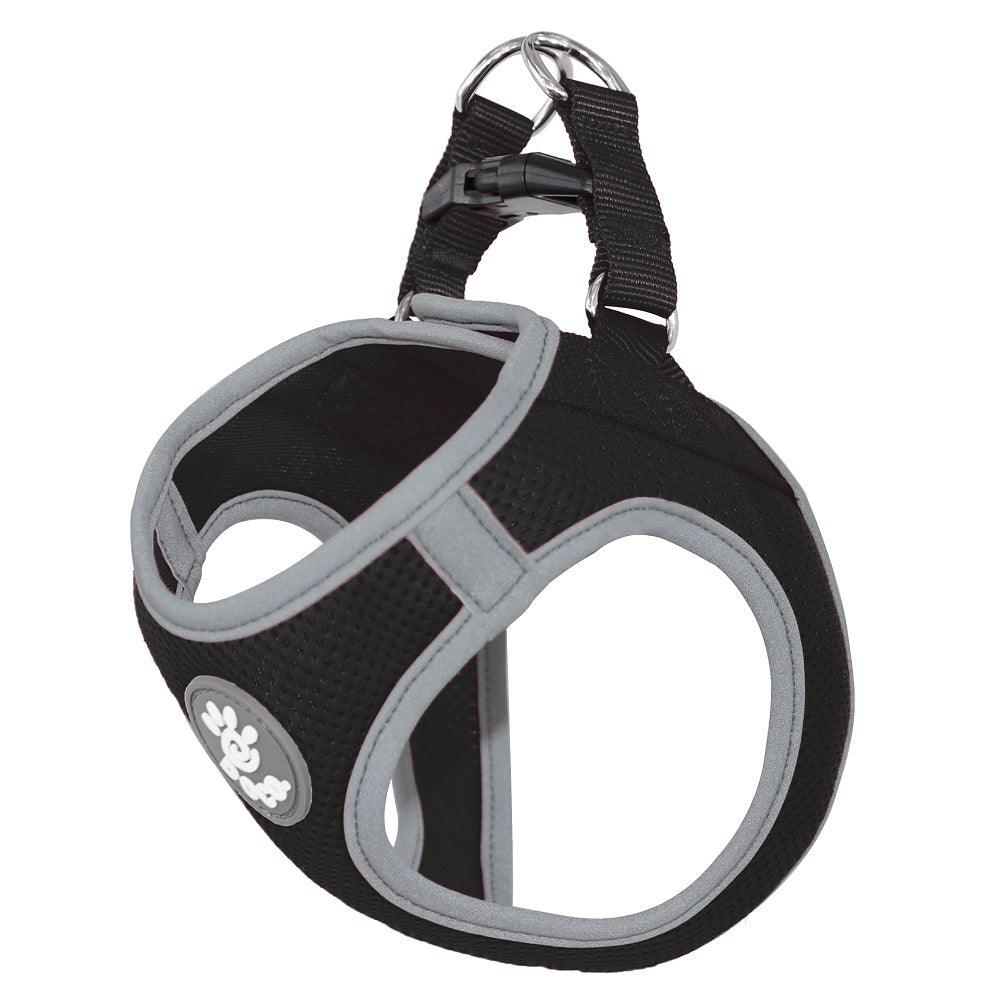 DOCO® Athletica QUICK FIT Reflective Harness XX.Small-30-34cm / 1-2kg-Black