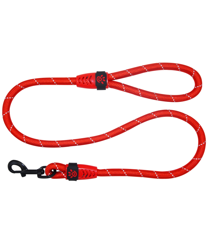Doco Reflective Rope Leash (DCROPE2060)[Color - Maroon, Size - S]