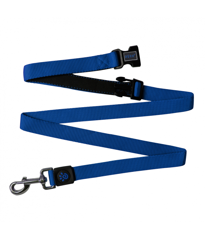 DOCO® Easy-Snap -HANDS FREE Leash 6ft (DCS2072)[Color - Blue, Size - L]