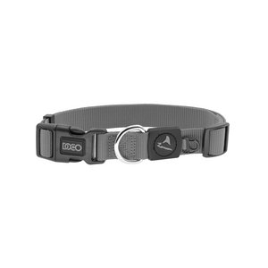 DOCO Signature Nylon Collar (DCSN002)[Color - Grey, Size - XL]