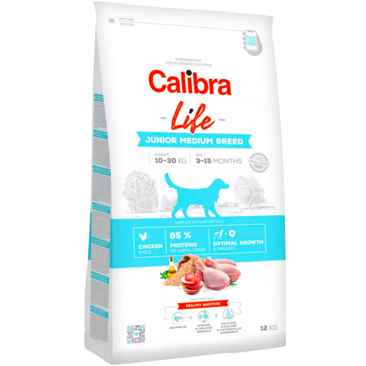 Calibra Dog Life Junior Medium Breed Chicken 2.5kg