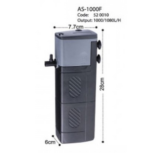 KW Zone Astro AS Internal Filter[Model - 1000F, Max Output - 1080L/H]