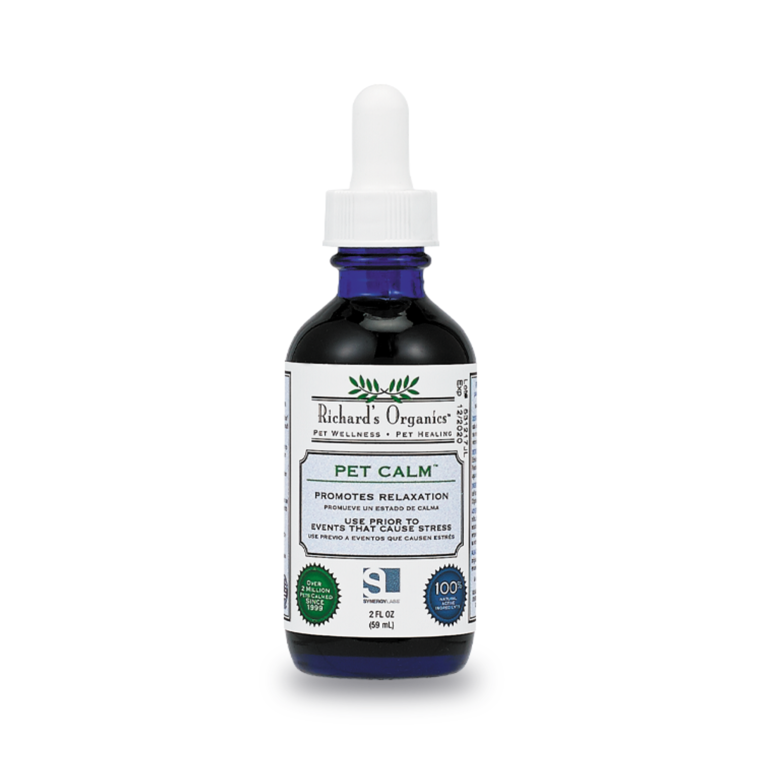 Synergy Labs Richard's Organics Pet Calm (Clamshell Packaging) 2 oz - 59 ml