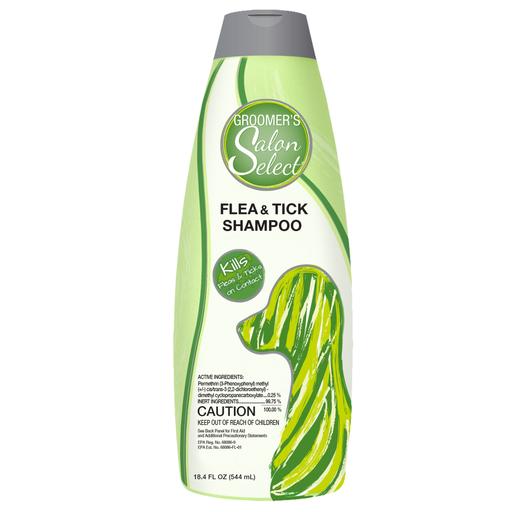Synergy Labs Groomers Salon Select Flea And Tick Shampoo - Dog/Cat - 544ml[Volume - 544ml]