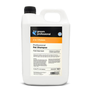 Groom Professional 2 In 1 Protein Pet Shampoo[Fresh Clean Scent]- 4 litres