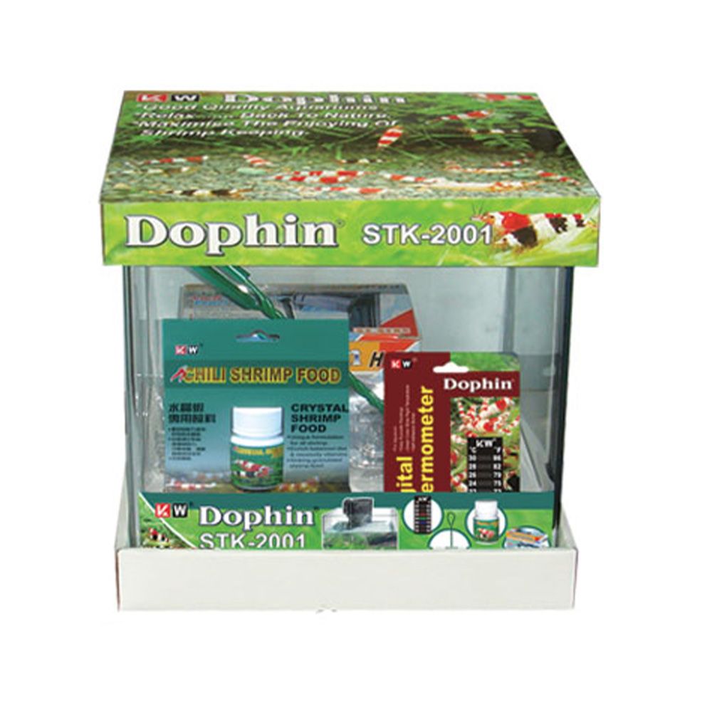 KW Zone Dophin Shrimp Kit Tank STK - 2001 - 20 x 23 x 25cm