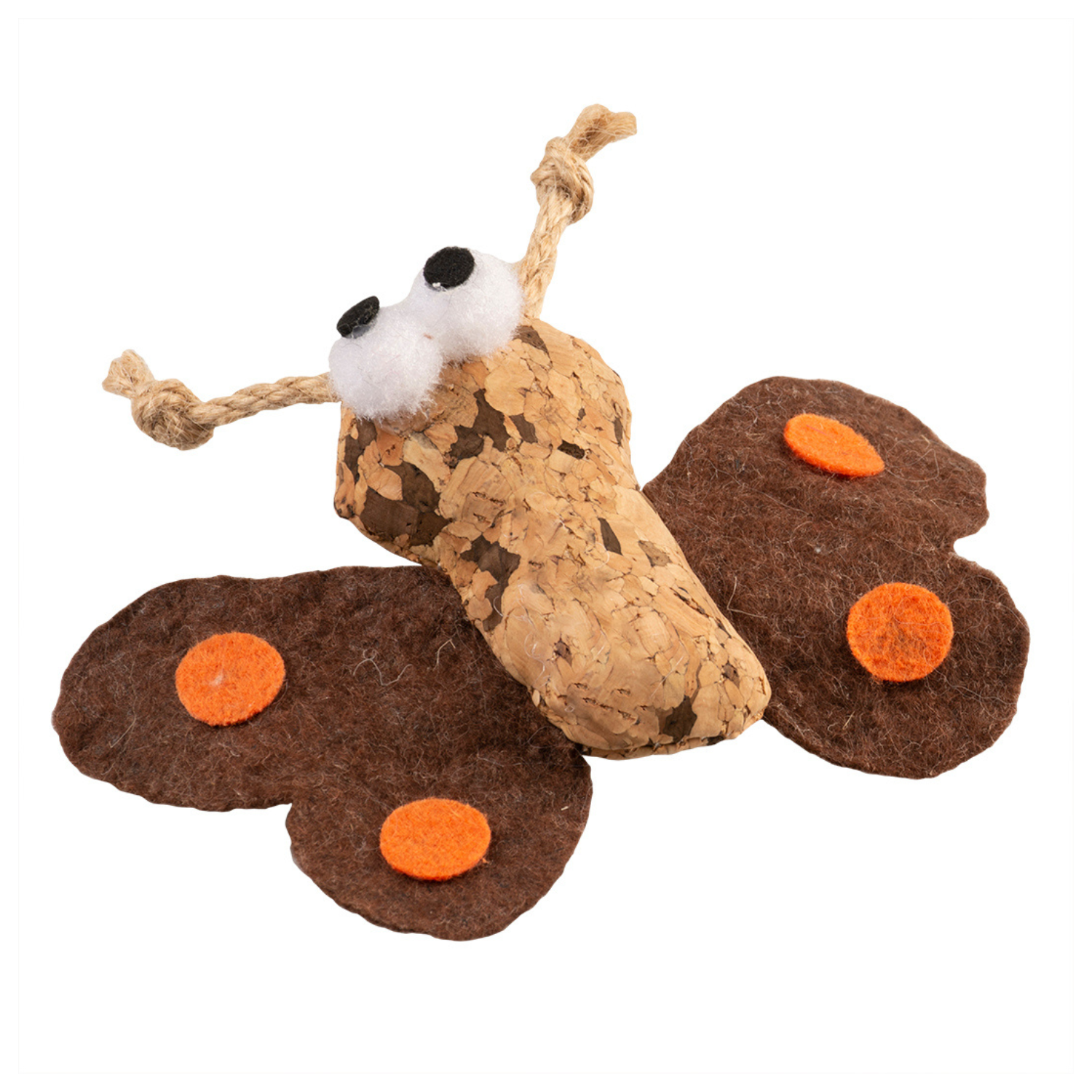 Duvo+ Cork Butterfly 10X12X3Cm Brown
