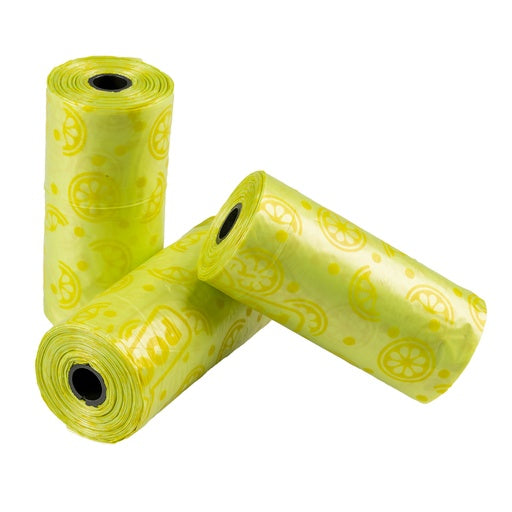 Duvo+ Poopi Dog Poo Bag Spice Lime (Citrus Scent) 8 x 15pcs [Count - 8]