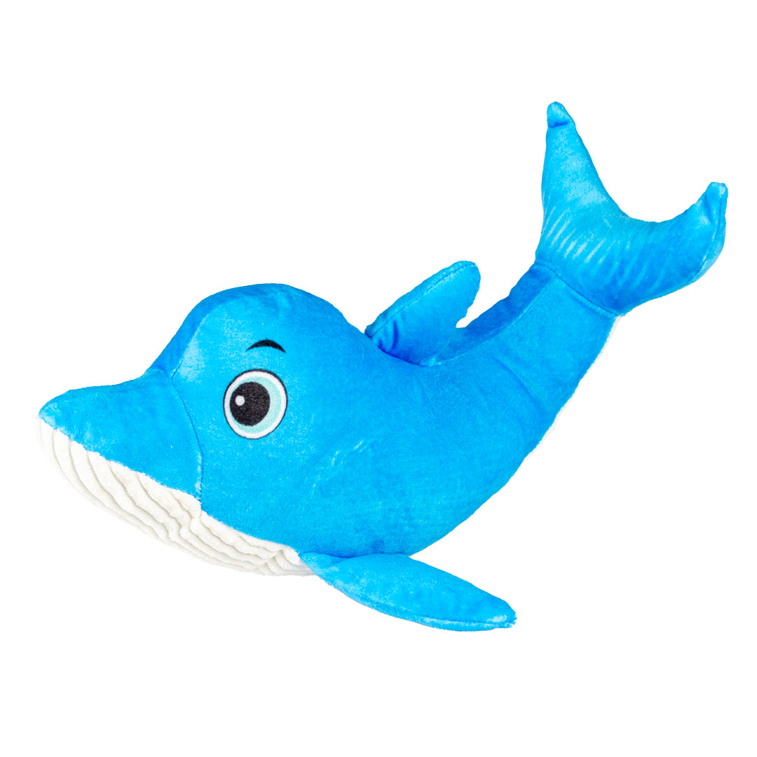 Duvo+ Plush Dolphin Ocean 27X9X8Cm Blue/White
