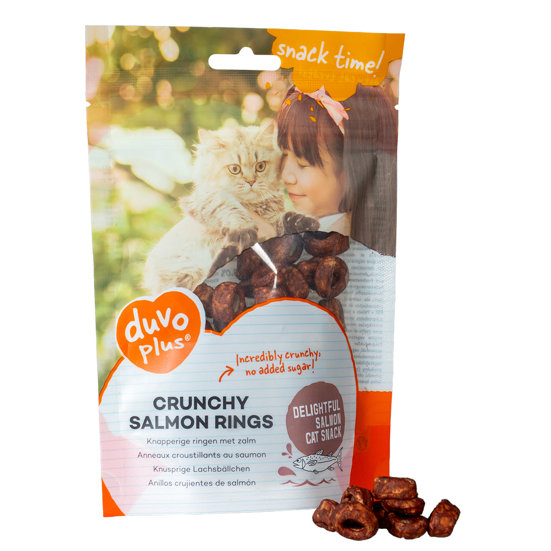 Duvo+ Crunchy Salmon Ring for Cats 50g