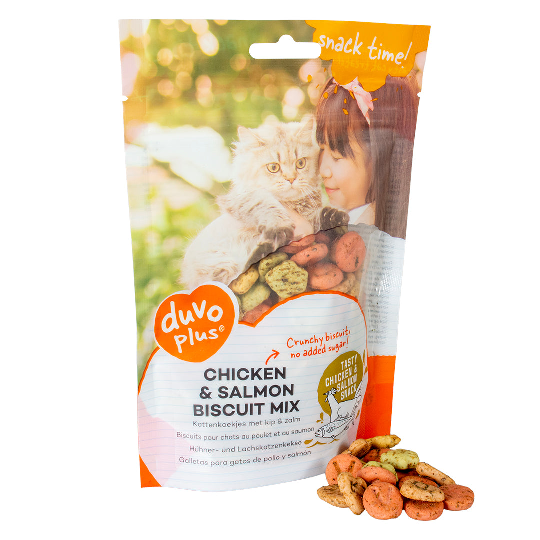 Duvo+ Chicken & Salmon Biscuit Mix for Cats 50g