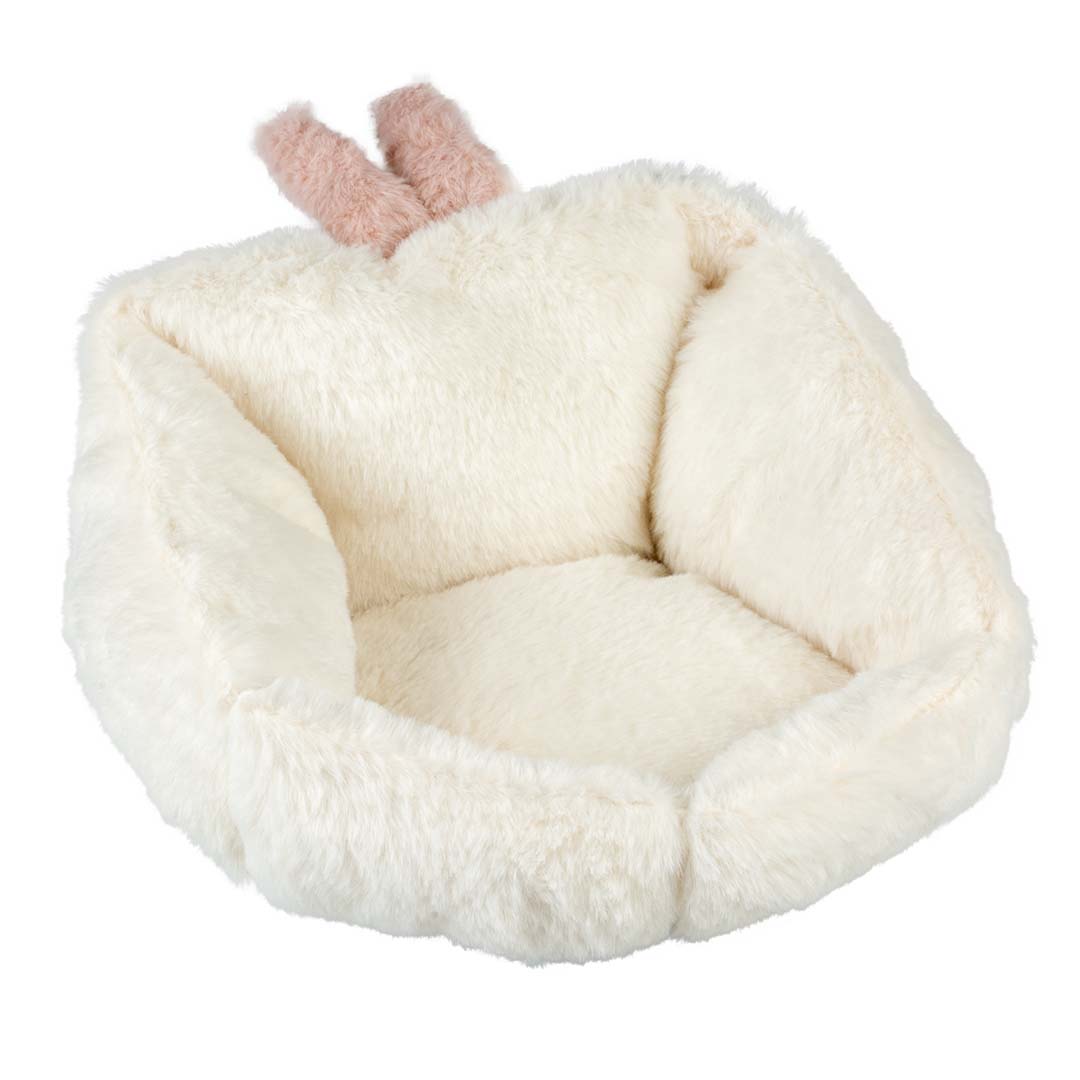 Duvo+ Bunny Bed For Small Animal-Plush S - 16x16x16cm White