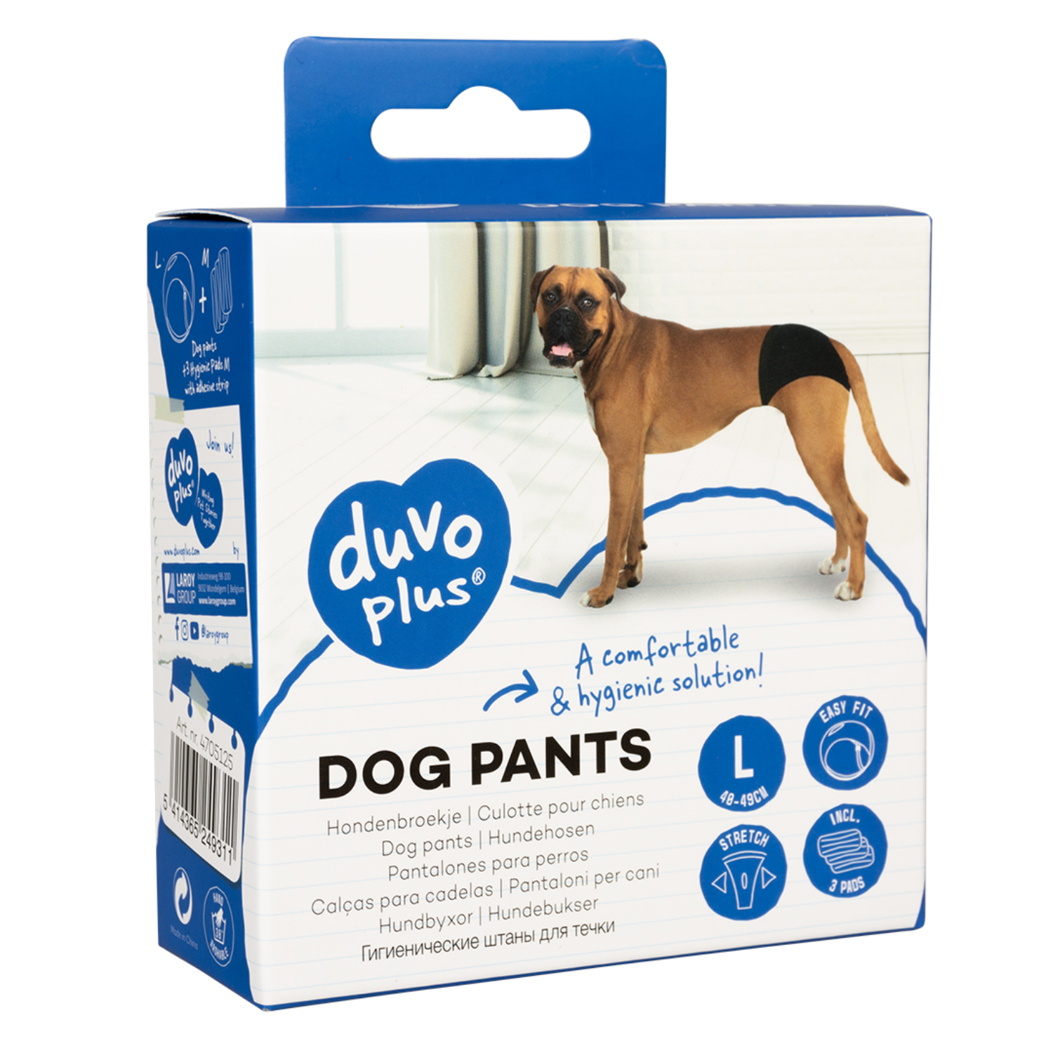 Duvo+ Dog Pants 24-31cm / 32 - 39cm  / 40 - 49cm[Length - 40 - 49cm]