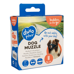 Duvo+ Dog Muzzle Nylon[Dimension - 53-77cm]