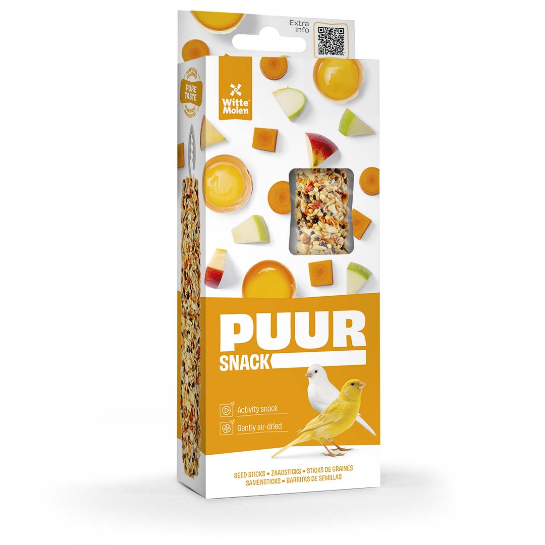 Witte Molen Puur Sticks With Apple & Carrot  For Canary -  [Weight - 60g]