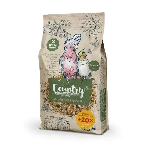 Witte Molen Country Large Parakeet & Cockatoo 2.5kg + 20% Extra