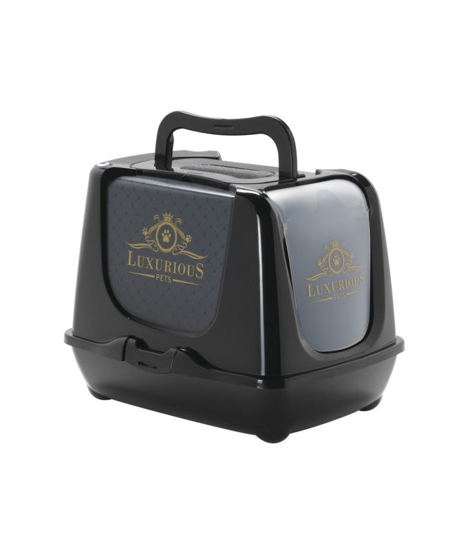 Moderna Trendy Cat-Litter box[Color - Black, Size - L]