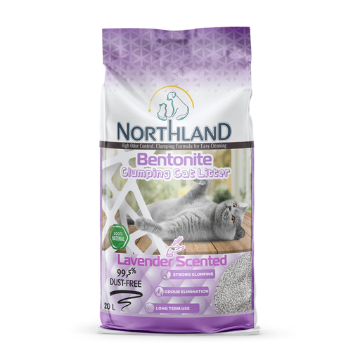 Northland Bentonite Clumping Cat Litter - Lavender [Volume - 20L]
