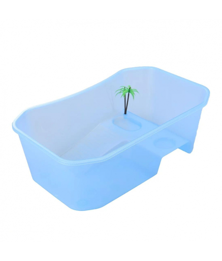 Nomoypet Open Turtle Tank with Lid (NX-11) - 74x43x23cm [Color - Blue]