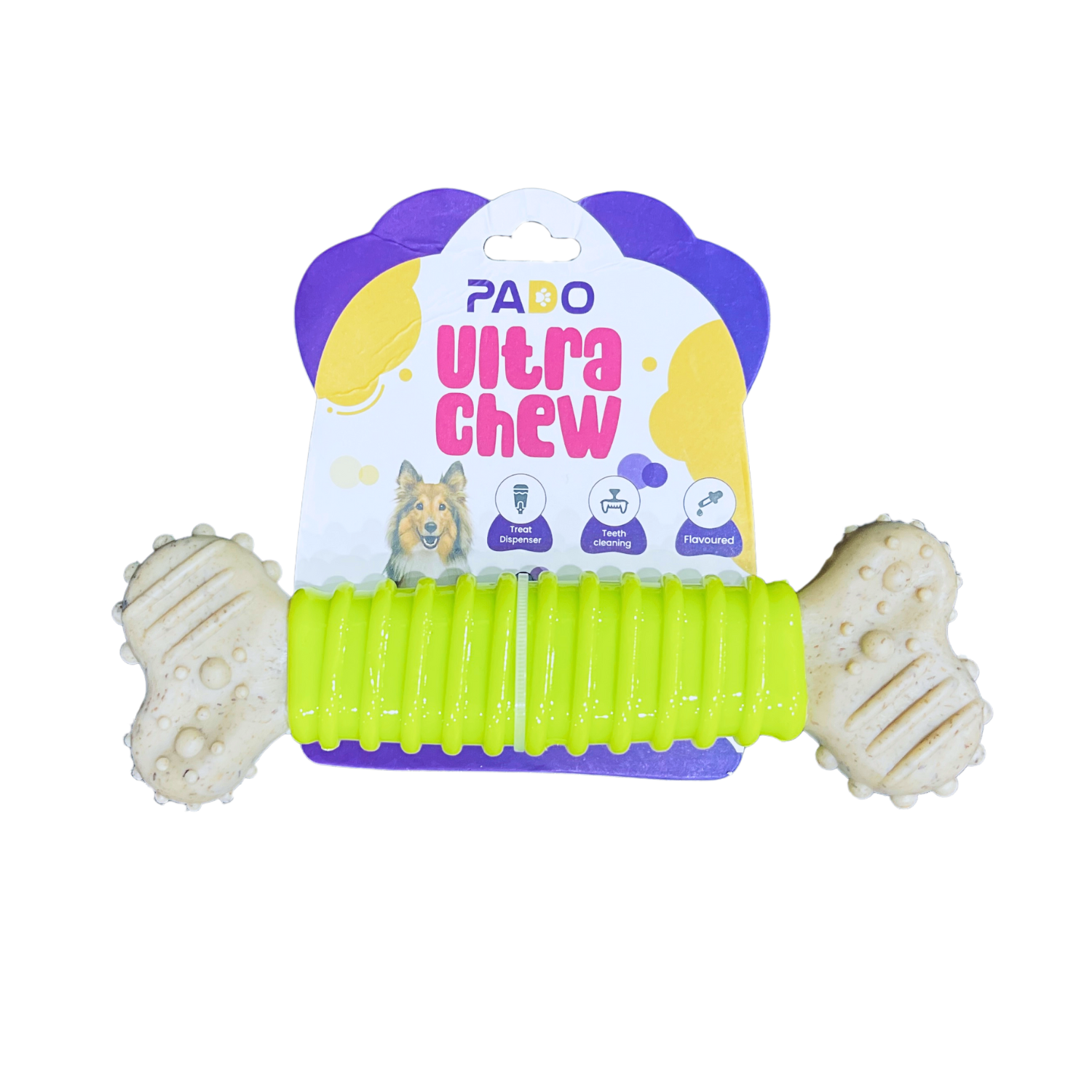 Pado Green And Brown Bone Tougher Toy L (16x5x2cm)
