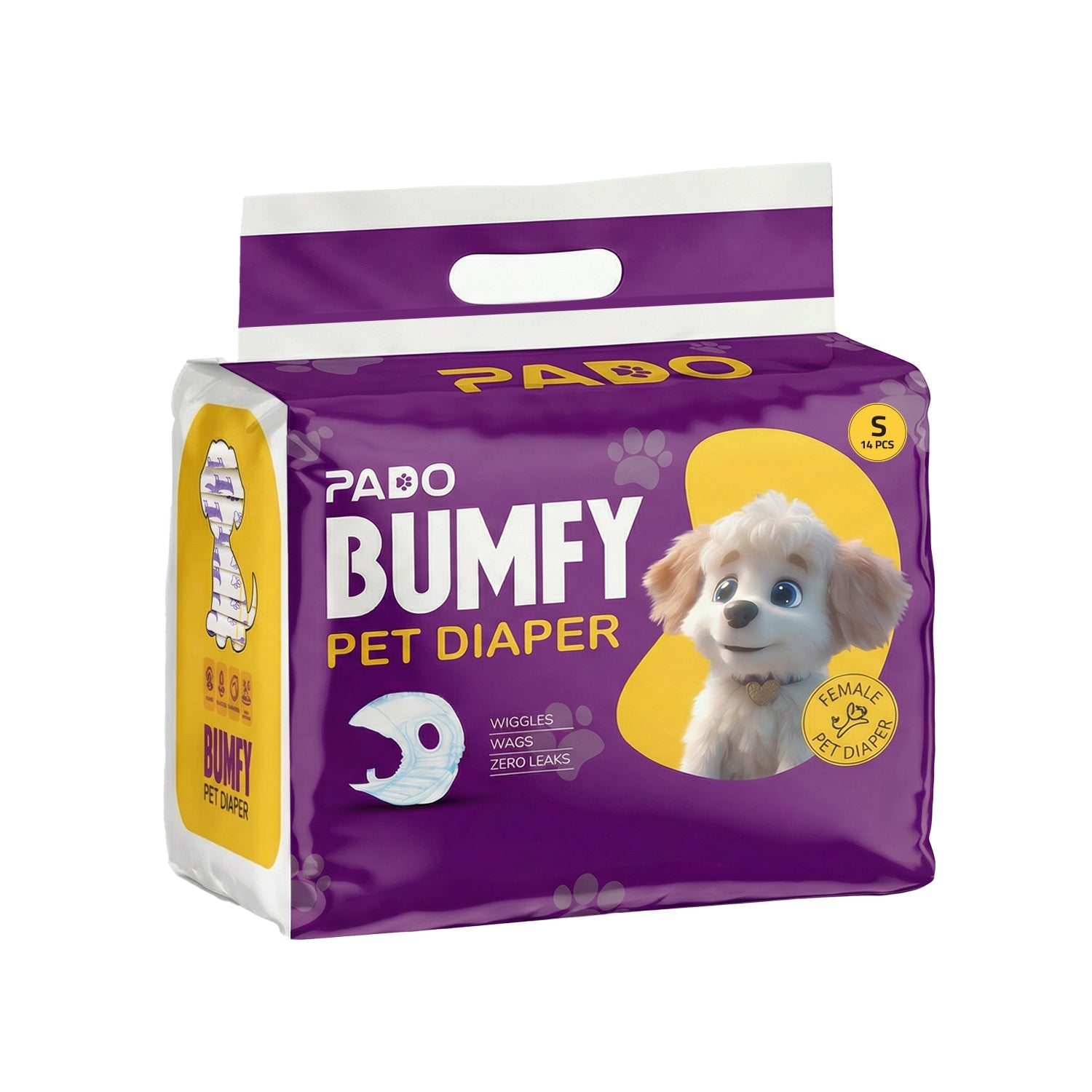 Pado Bumfy Pet Diaper For Female - 14pcs [Size-S]