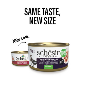 Schesir Complements Cat Wet Food  in Jelly Can- Tuna With Dentex 70g [MOQ:12pcs]