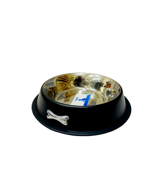 Pado Antiskid Dog Bowl With Color & Crome Pendent[Capacity - 32oz]