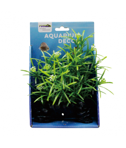 Yusee Aquarium Decoration Plant - Artificial Plant - YS-192319, 12x7x18cm[Size - M]