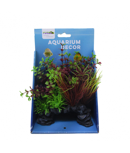 Yusee Aquarium Decoration - Artificial Plant - YS-192334 (12x7x18cm)