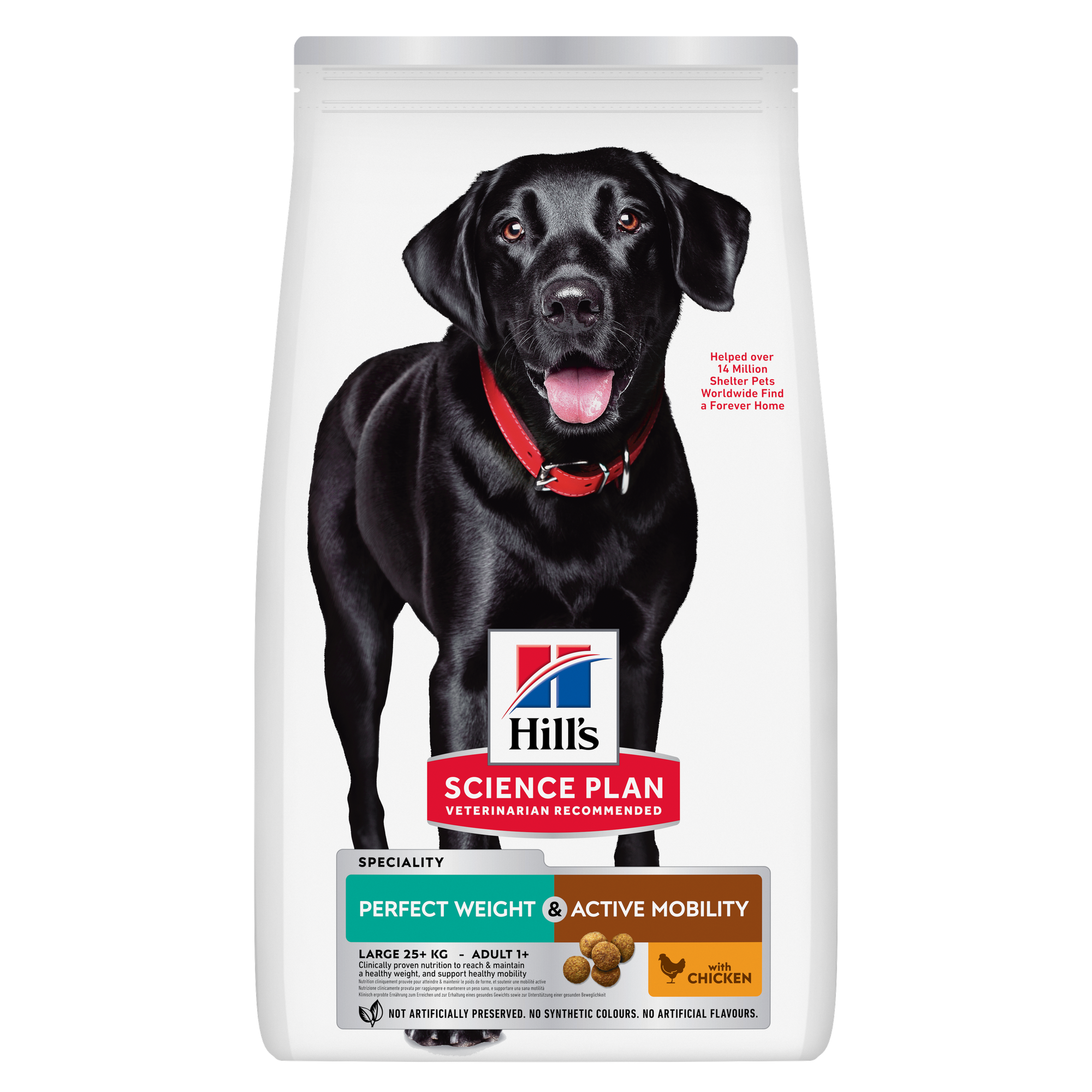 Hill’s Science Plan Perfect Weight & Active Mobility Large Breed Adult Dog Food with Chicken (12kg)