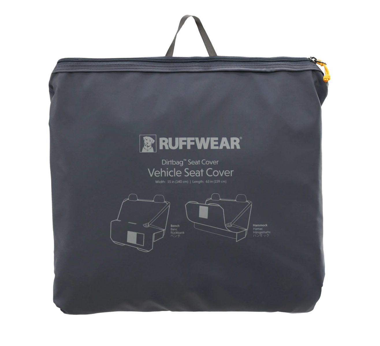 Ruffwear Dirt Bag Dog Car Seat Cover - Grey