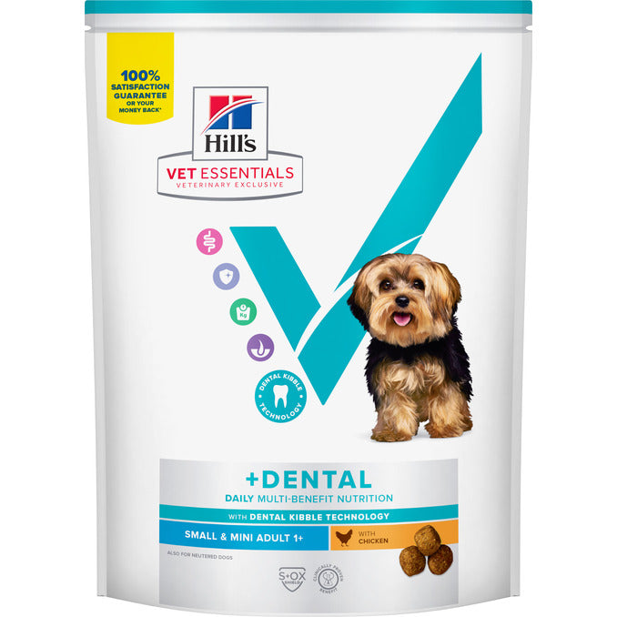 Hill’s Vet Essentials  Multi- Benefit Adult 1+ Small & Mini Dental Dog Food (650G)