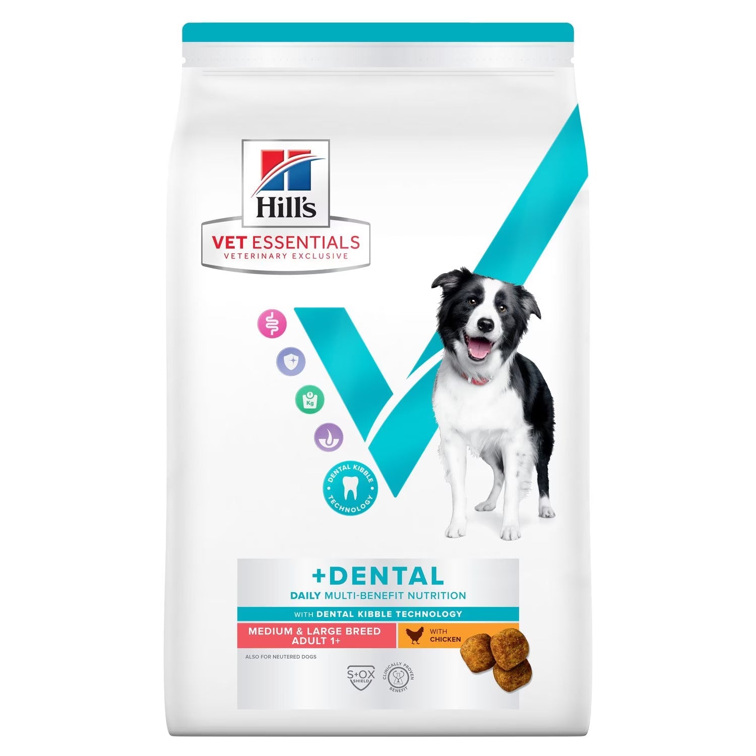 Hill’s Vet Essentials Multi-Benefit + Dental Adult 1+ Medium And Large Breed Dry Dog Food (2KG)