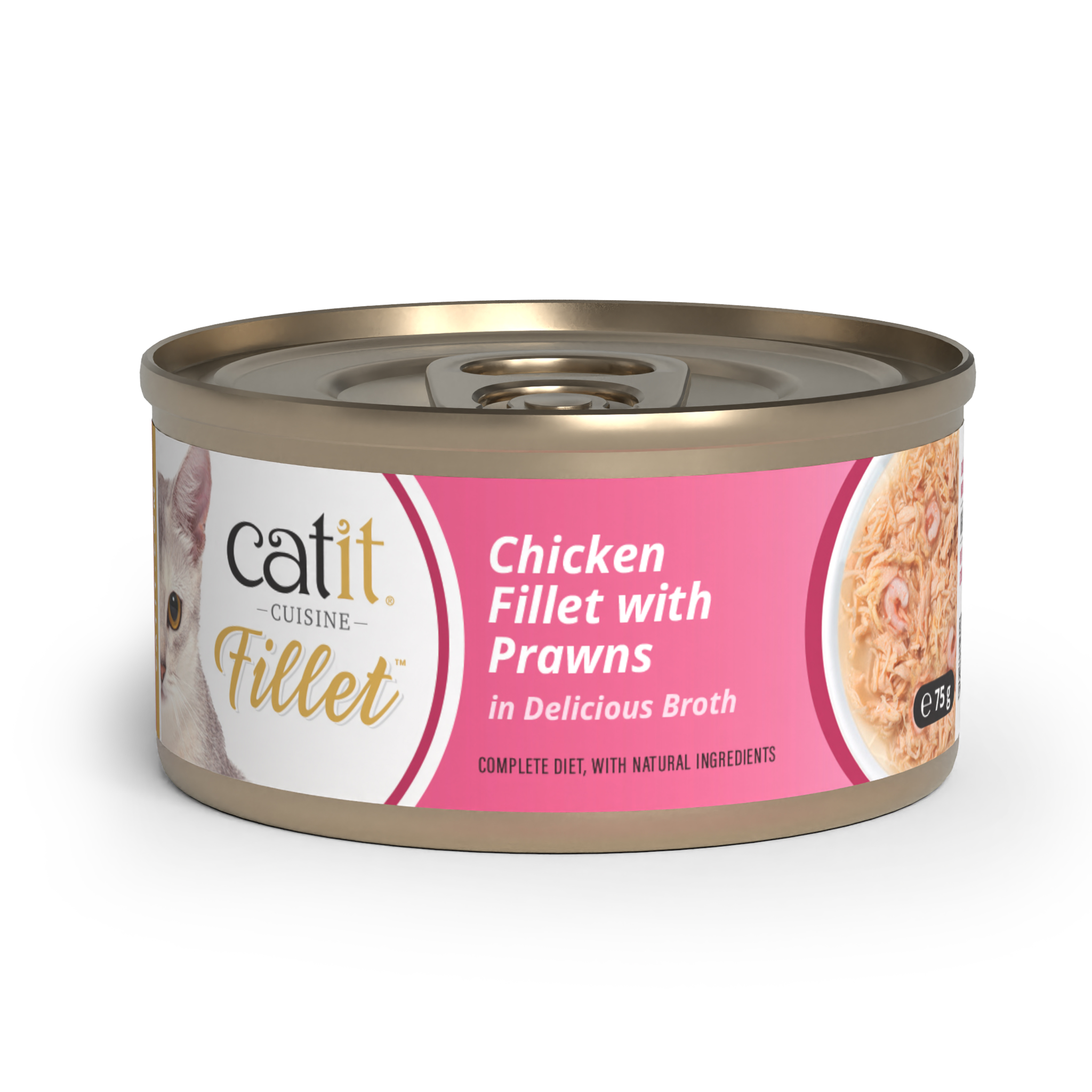 Catit Cuisine Chicken Fillet Variety Pack, 12 x 75 g
