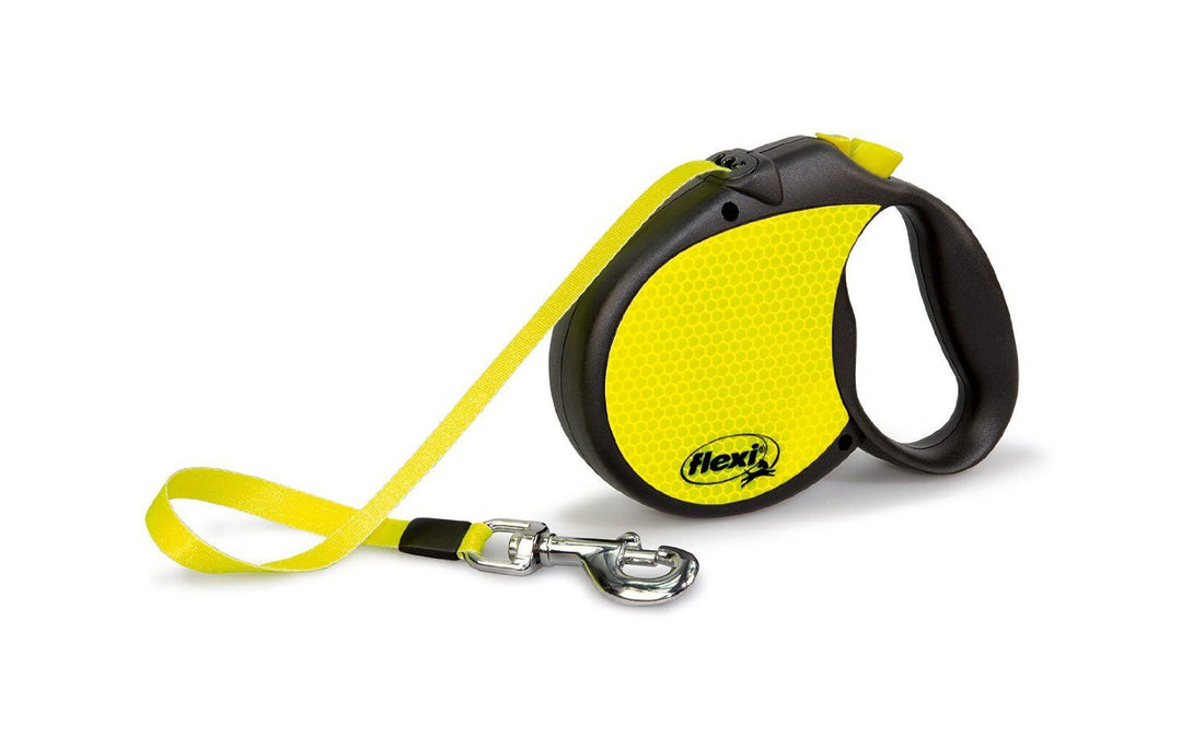 Flexi Neon Reflect Retractable Dog Leash - NEON L/5M