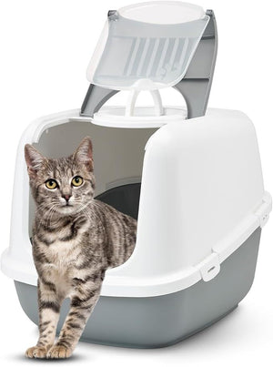 Savic Nestor Jumbo Cat Toilet Home - NAVY BLUE