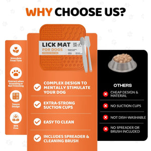 Dogslife Lick Mat with Brush & Spreader