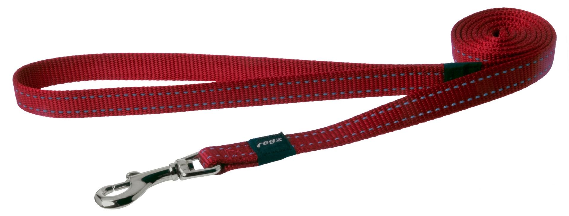 Rogz Utility Reflective Stitching Long Dog Leash - BLACK M 1.8M/6