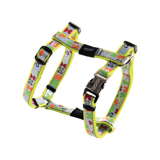 Rogz Trendy Dog Harness - MULTI BONES M