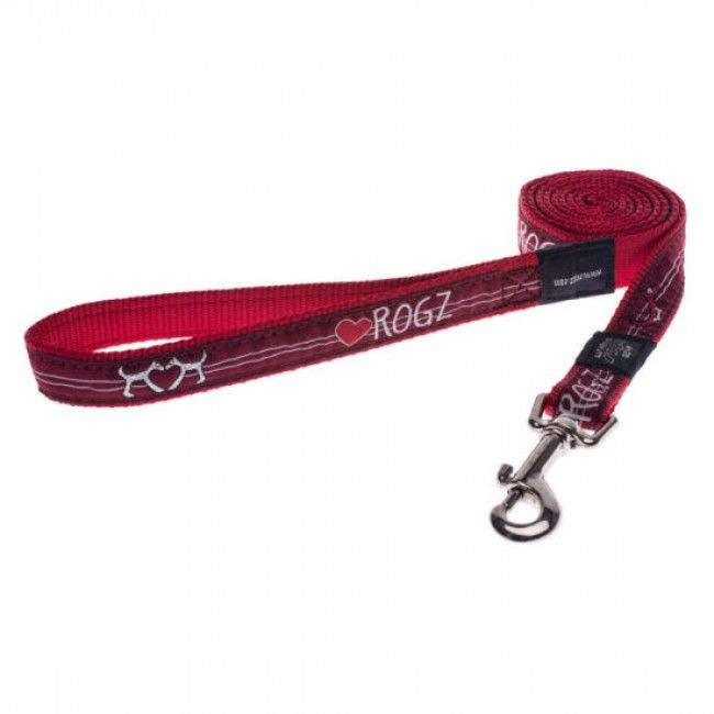 Rogz Red Heart Dog Leash - RED HEART XL (1.4M/4.7)