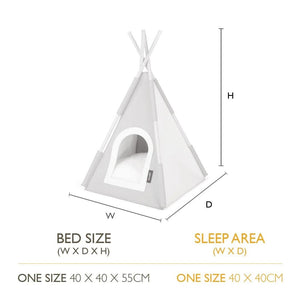 Scruffs Stockholm Felt TeePee Cat Bed - Tan