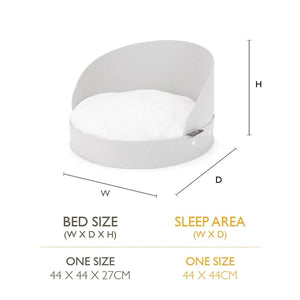 Scruffs Stockholm Round Felt Cat Bed - Tan 44cm