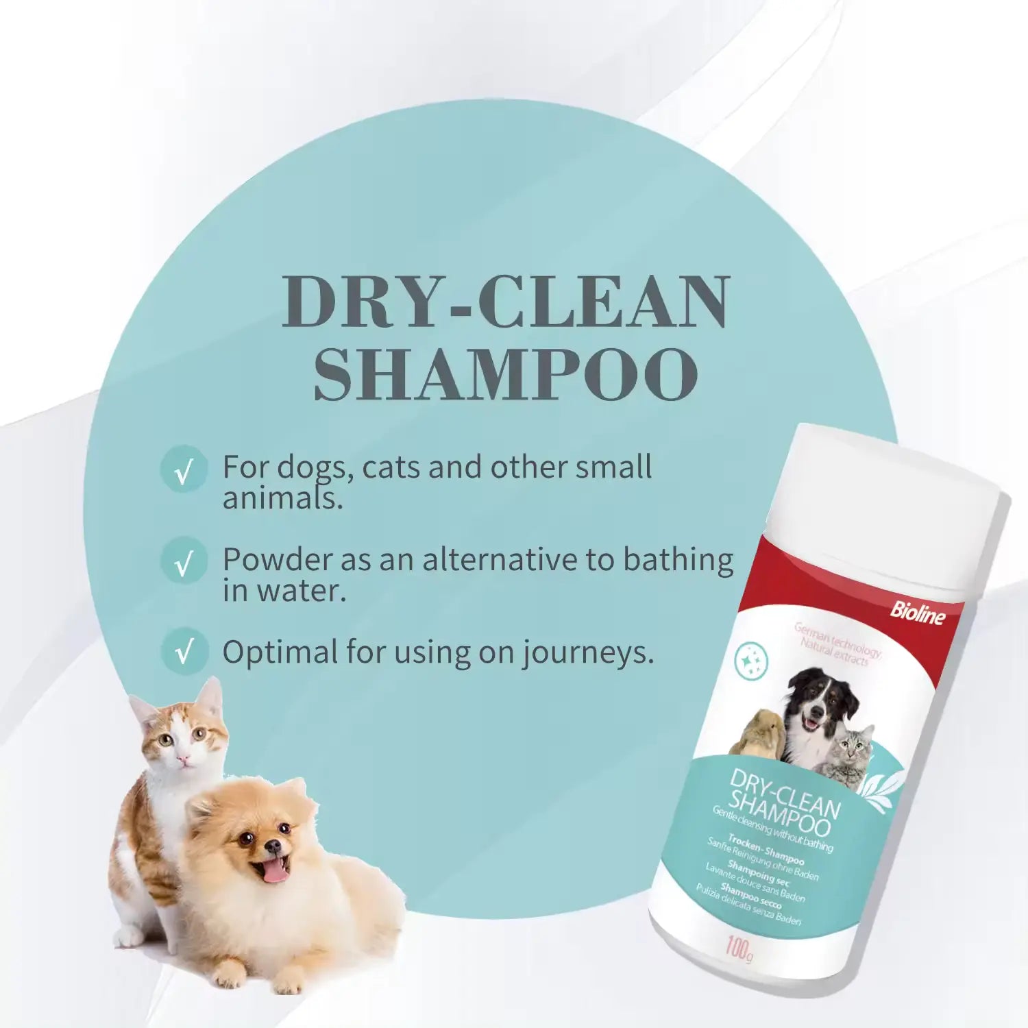Boline Dry Clean Shampoo 100g[Weight - 100g]