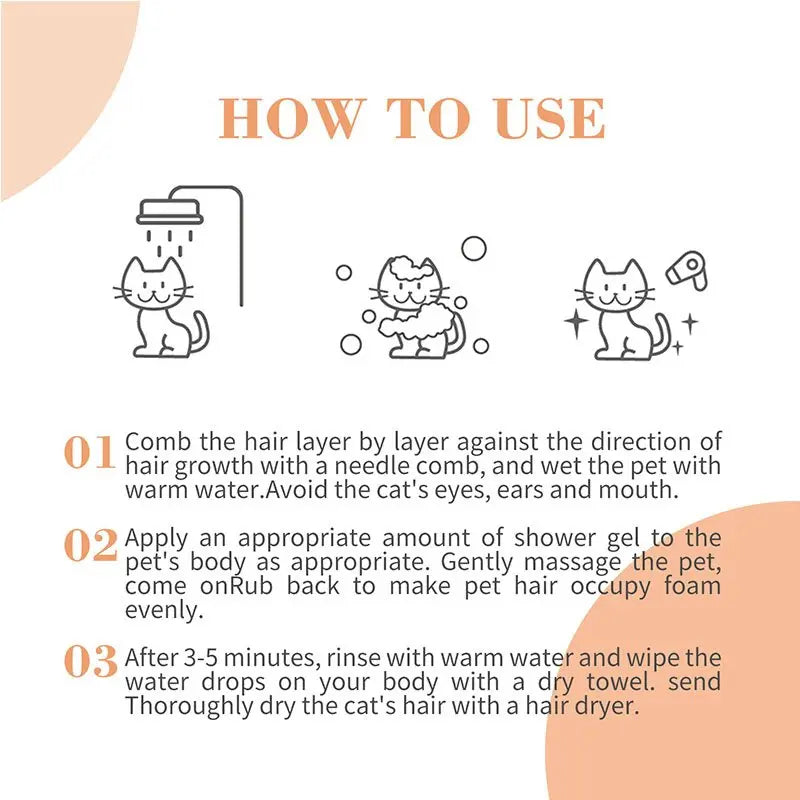 Bioline Multi Coloured Hair Shampoo For Cats 200ml[Volume - 200ml]